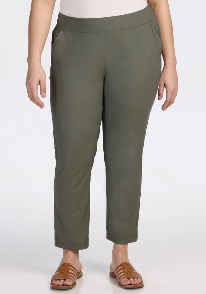 Nicole Tall Ankle Pant - Sage Olive - Image 2